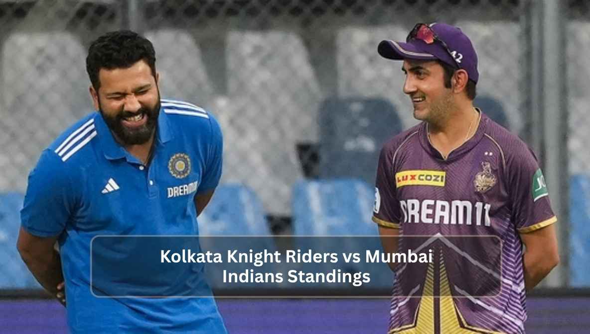 Kolkata Knight Riders vs Mumbai Indians Standings
