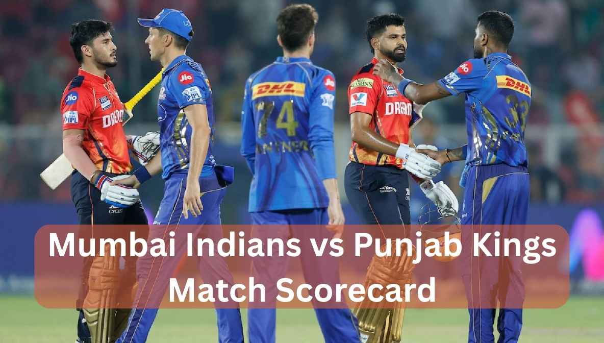 mumbai indians vs punjab kings match scorecard