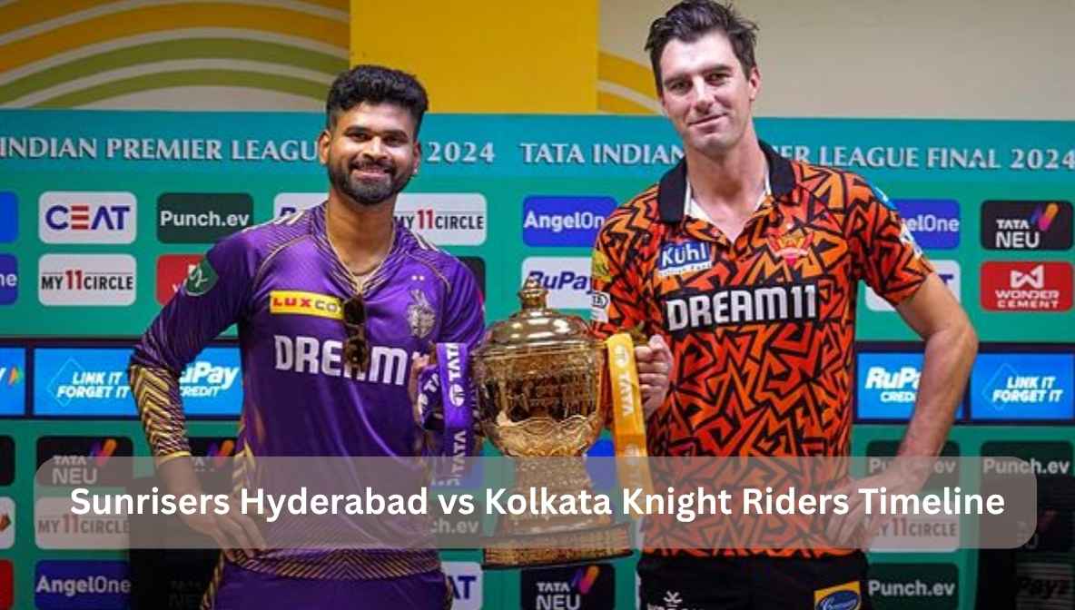 sunrisers hyderabad vs kolkata knight riders timeline